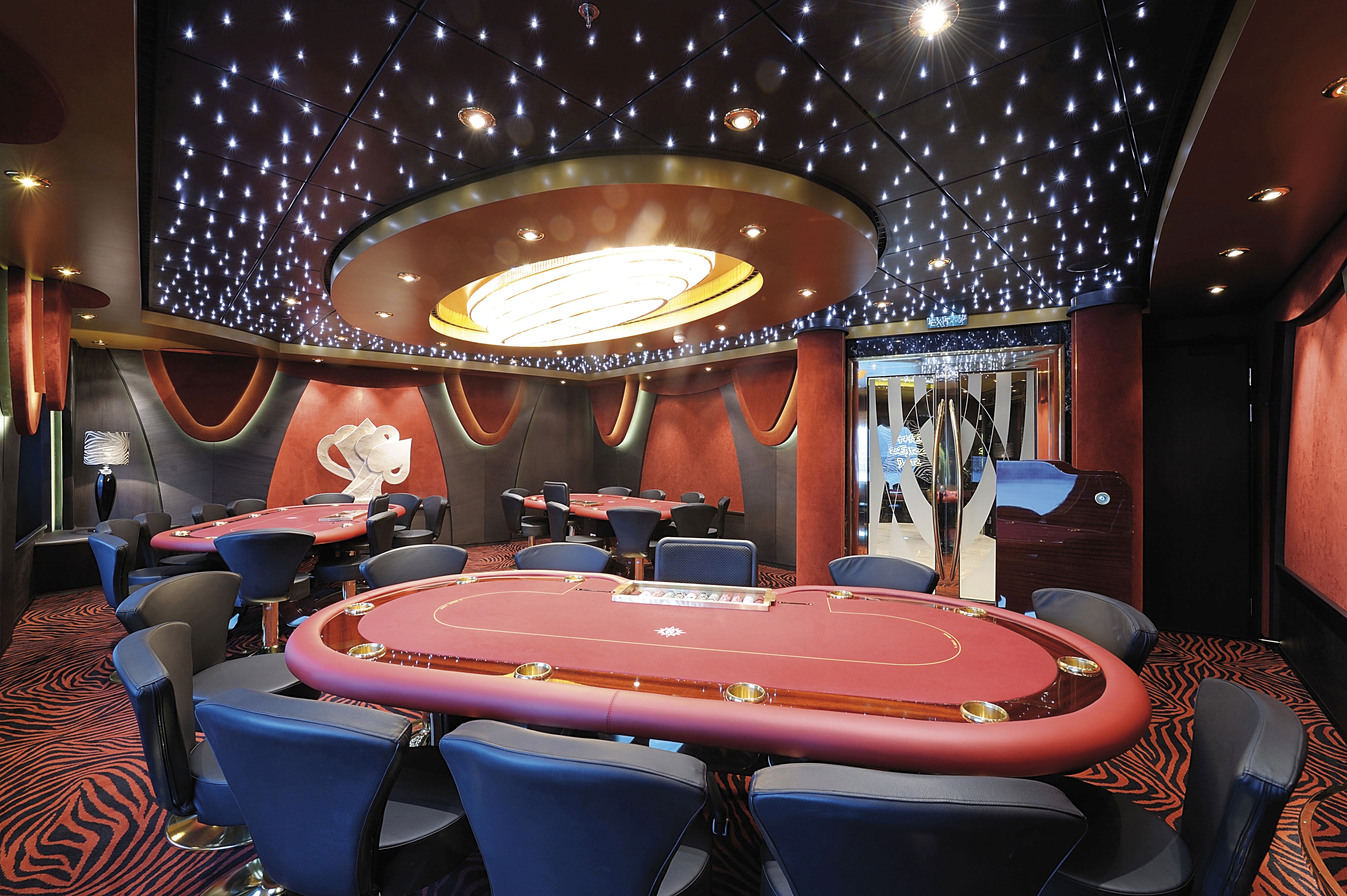 Pokerkamer op de MSC Poesia